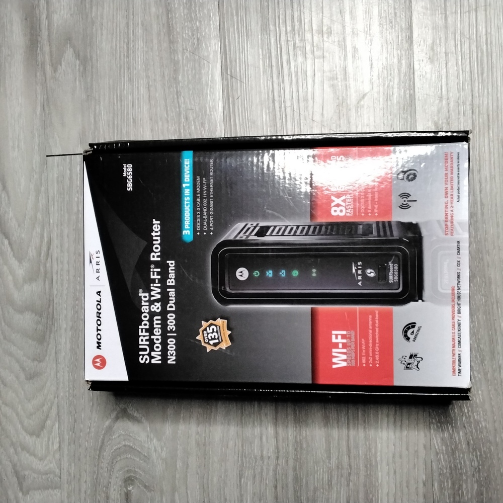 Arris Surfboard Modem & WiFi Router Model SBG6580